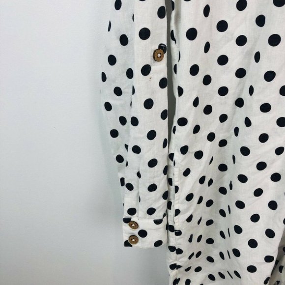 Roxy BNWT Sound Of Goodbye Dots Long Sleeve Play Suit Women's Size S RRP $99.99 - Picture 8 of 12